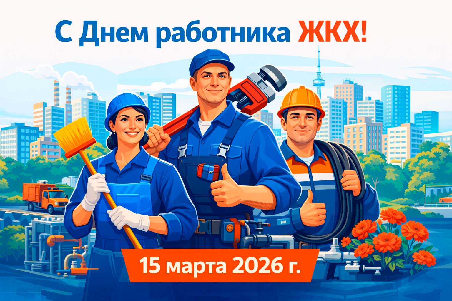С днём работника ЖКХ С днём работников ЖКХ
