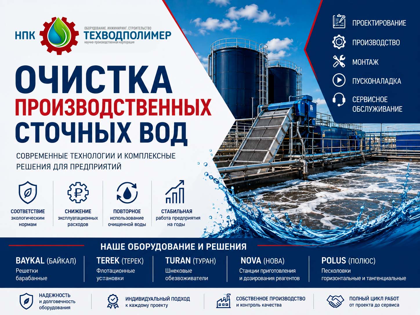 Очистка производственных сточных вод | Методы, оборудование, КОС %name Очистка производственных сточных вод | Методы, оборудование, КОС